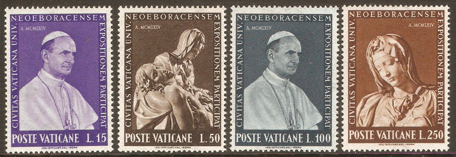 Vatican City 1964 World's Fair set. SG427-SG430.
