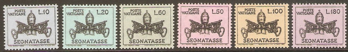 Vatican City 1968 Postage Due set. SGD513-SGD518.