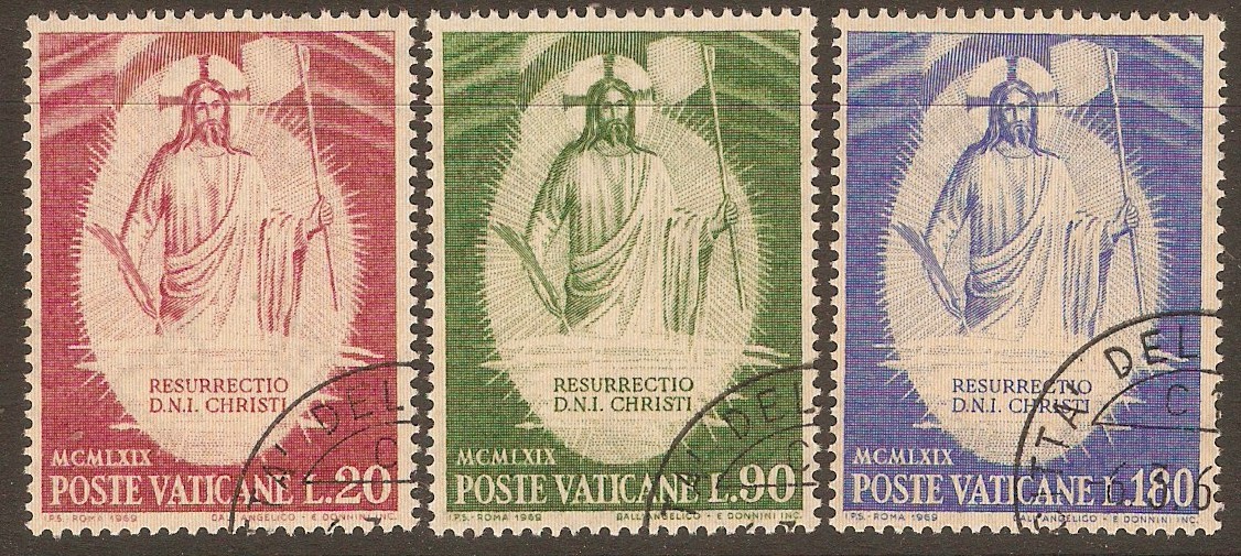 Vatican City 1969 Easter set. SG519-SG521.