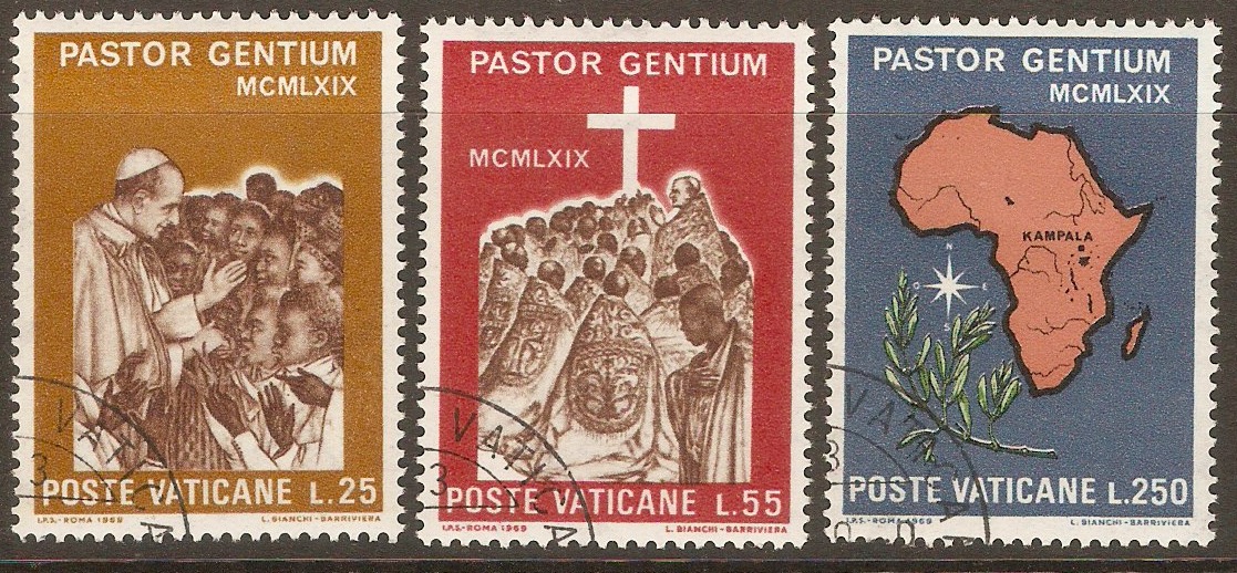 Vatican City 1969 Papal Visit set. SG525-SG527.