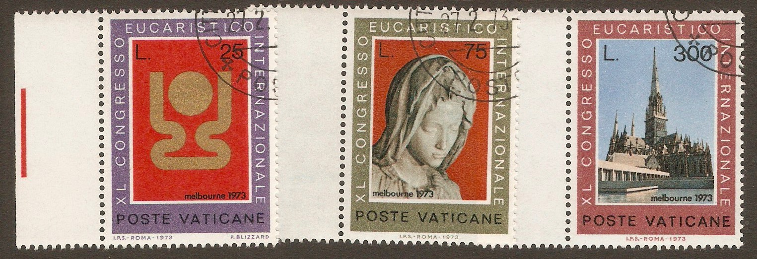 Vatican City 1973 Eucharistic Conference set. SG591-SG593.