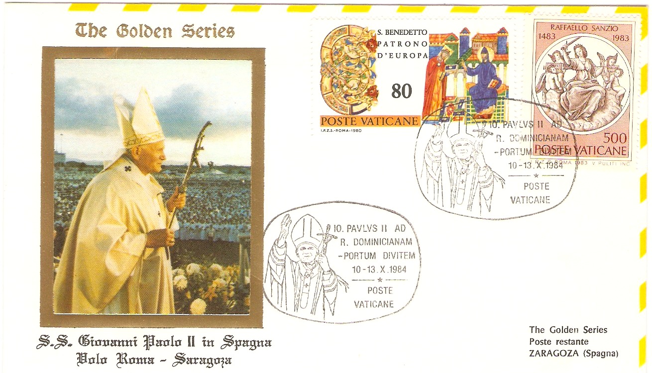 Vatican City 1984 Papal Travels Souvenir Cover