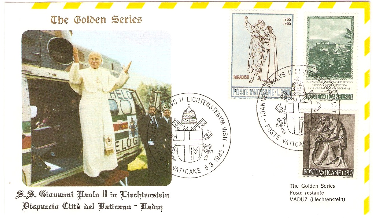 Vatican City 1985 Papal Travels Souvenir Cover
