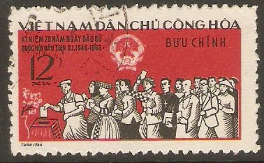 North Vietnam 1966 12x Elections Anniversary. SGN421.