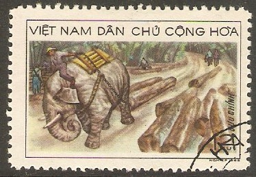 North Vietnam 1969 12x Timber Industry series. SGN569.