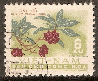 North Vietnam 1962 6x Aniseed. SGN201.