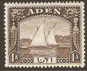Aden 1937 1a Sepia. SG3.