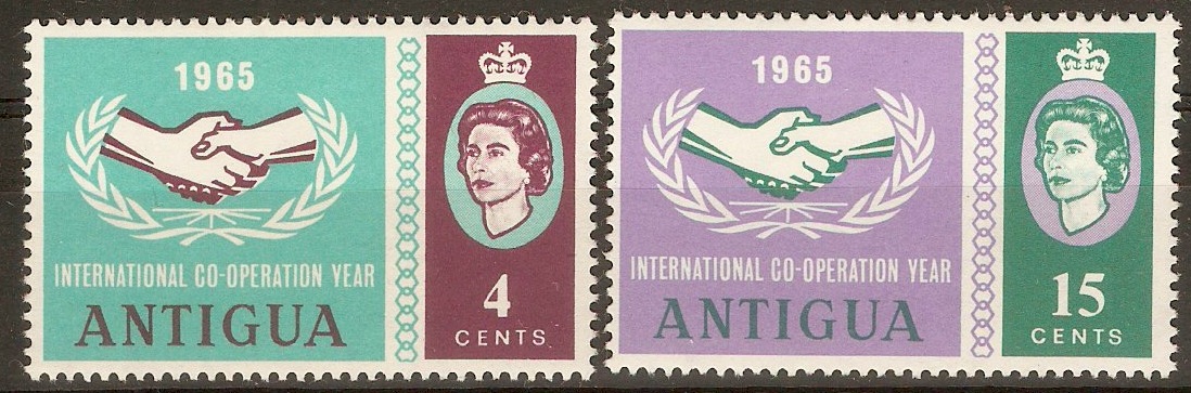 Antigua 1965 Int. Cooperation Year set. SG168-SG169.