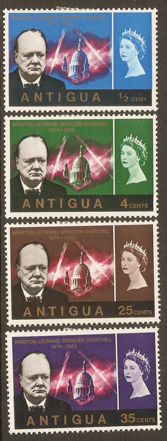 Antigua 1966 Churchill Commemoration set. SG170-SG173.