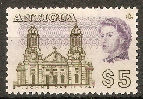Antigua 1966 $5 Buildings Series. SG195.