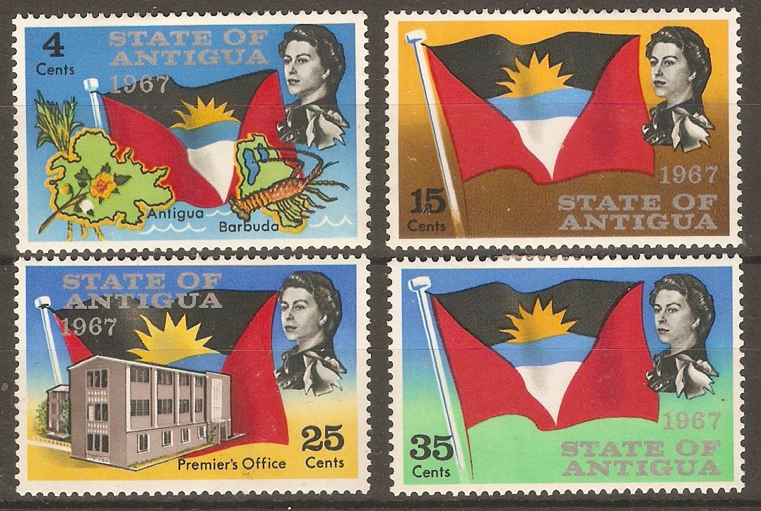 Antigua 1967 Statehood set. SG199-SG202.