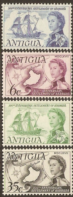 Antigua 1967 Barbuda Settlement Set. SG208-SG211.
