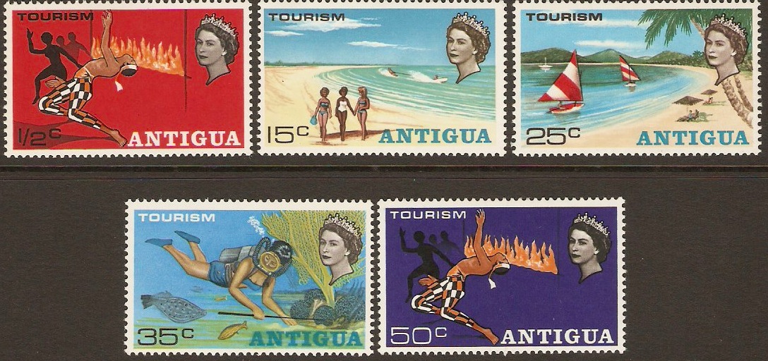 Antigua 1968 Tourism Set. SG216-SG220.