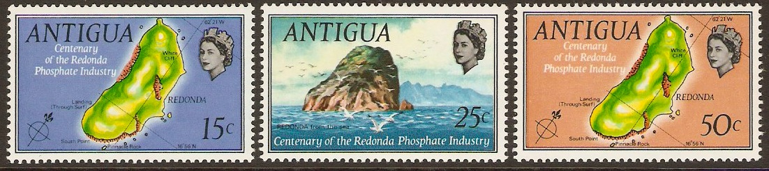 Antigua 1969 Phosphate Industry Set. SG249-SG251.