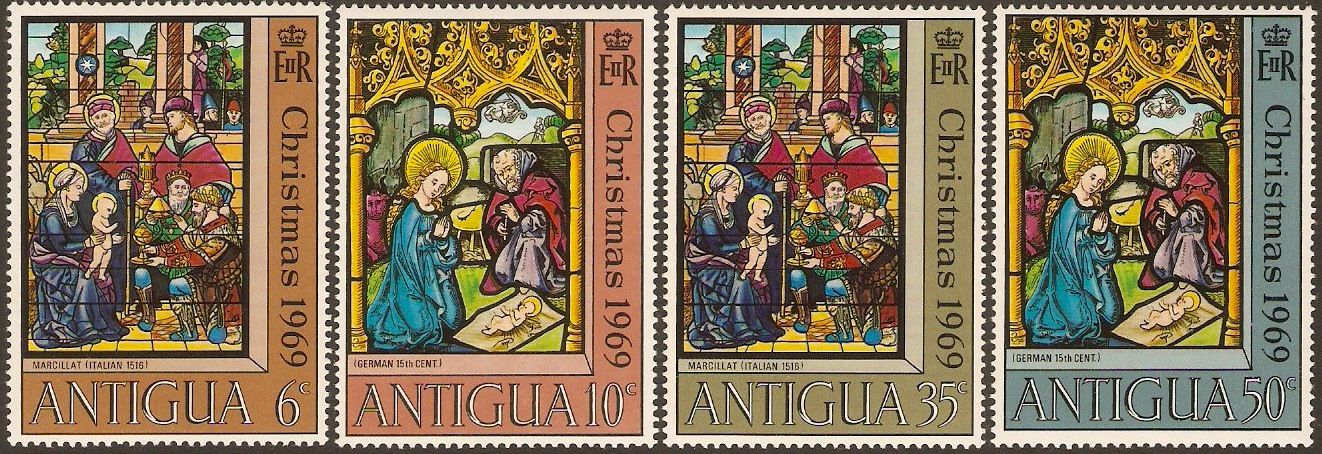 Antigua 1969 Christmas Set. SG252-SG255.
