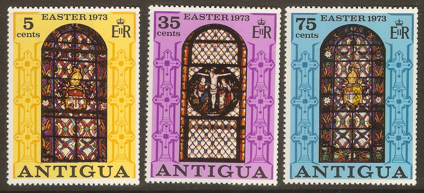 Antigua 1973 Easter stamps set. SG350-SG353.