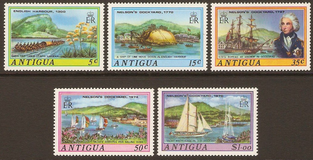 Antigua 1975 Nelson's Dockyard Set. SG427-SG431.