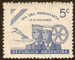 Argentina 1944 Reservists Stamp. SG744.