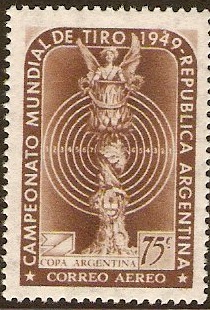 Argentina 1949 Shooting Championship Stamp. SG811.