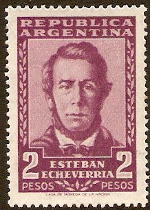 Argentina 1956 2p reddish purple. SG896.