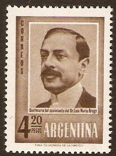 Argentina 1960 Dr. Drago Commemoration. SG980.