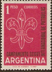 Argentina 1961 Scout Stamp. SG1003.