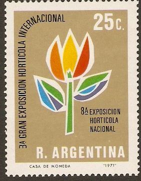 Argentina 1971 Horticulture Stamp. SG1368.
