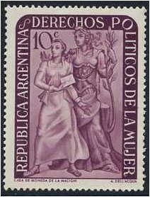 Argentina 1951 Women's Suffrage Stamp. SG832.