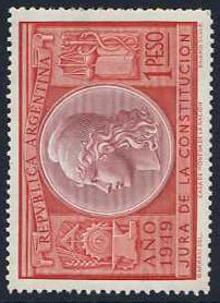 Argentina 1949 Constitution Day Stamp. SG810.