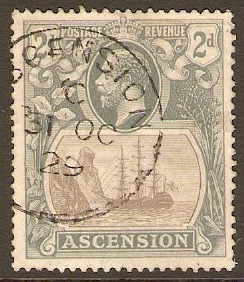 Ascension 1924 2d Grey. SG13.