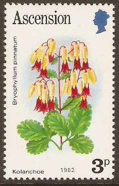 Ascension 1981 3p Flowers Series. SG284B.