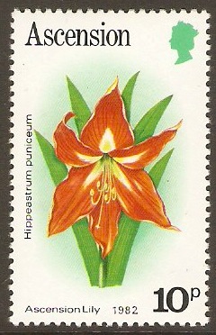 Ascension 1981 10p Flowers Series. SG288B.