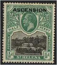 Ascension 1922 d. Black and Green. SG1.