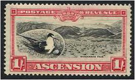Ascension 1934 1s. Black and Carmine. SG28.