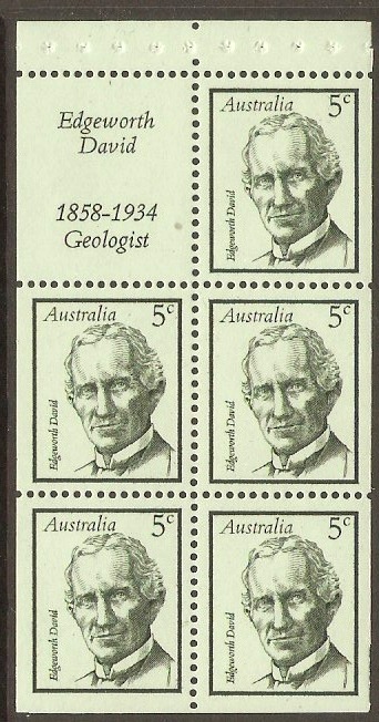 Australia 1968 Famous Australians Series Booklet Pane.SG432a.