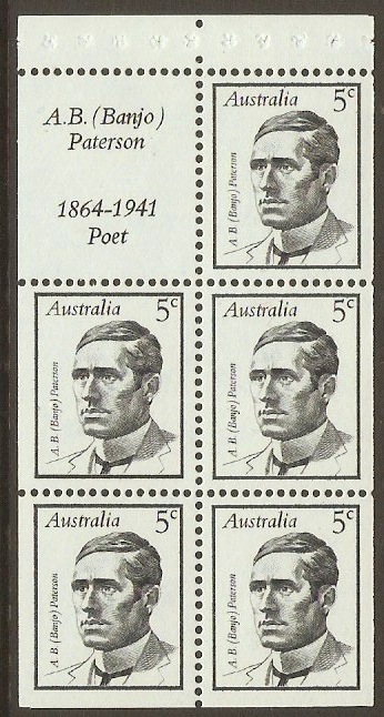 Australia 1968 Famous Australians Series Booklet Pane. SG433a.