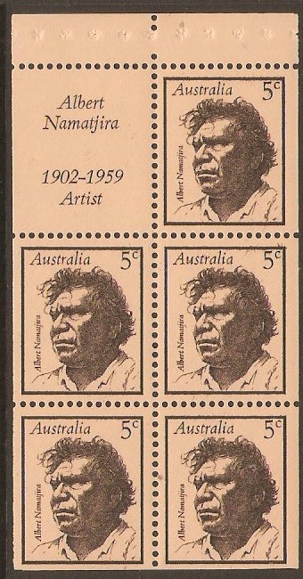 Australia 1968 Famous Australians Series Booklet Pane. SG434a.