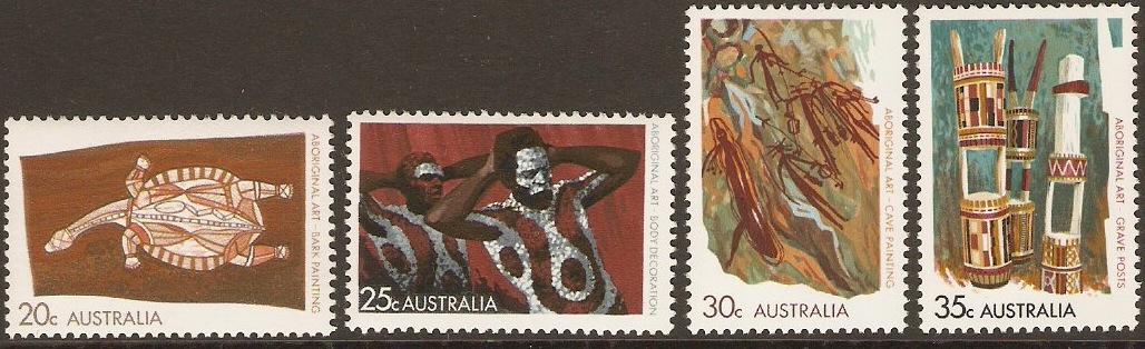 Australia 1971 Aboriginal Art Set. SG494-SG497.
