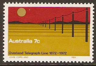 Australia 1972 Telegraph Centenary Stamp. SG517.