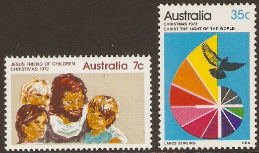 Australia 1972 Christmas Set. SG530-SG531.