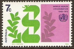 Australia 1973 WHO Anniversary Stamp. SG536.