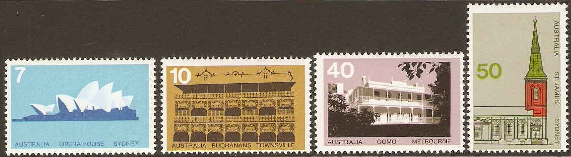 Australia 1973 Architecture Set. SG556-SG559.