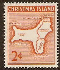 Christmas Island 1963 2c Orange. SG11.