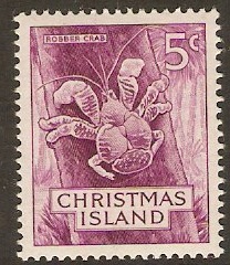 Christmas Island 1963 5c Purple. SG13.
