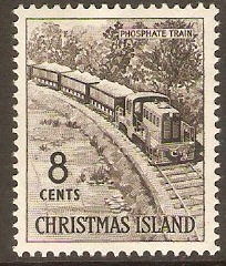 Christmas Island 1963 8c Black. SG15.