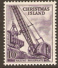 Christmas Island 1963 10c Violet. SG16.