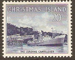 Christmas Island 1963 20c Blue. SG18.