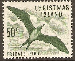 Christmas Island 1963 50c Green. SG19.