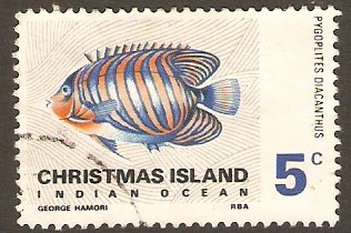 Christmas Island 1968 5c Fish Series. SG26.