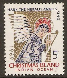 Christmas Island 1969 5c Christmas Stamp. SG32.